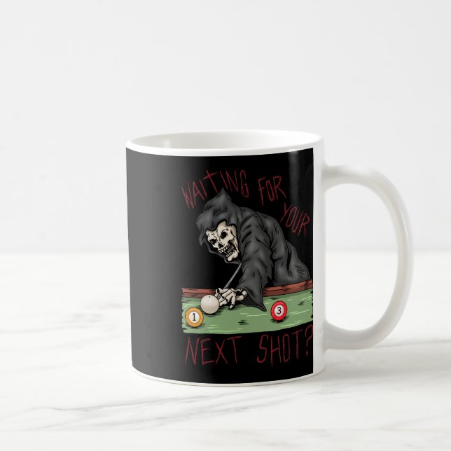 Funny Billiard Pool Player Billiard Kaffeetasse (Rechts)