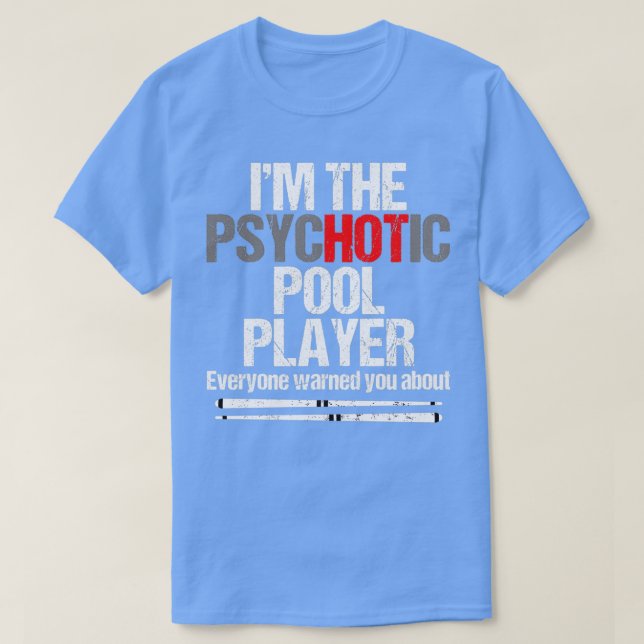 Funny Billiard Pool Player Table Game Classic TShi T-Shirt (Design vorne)