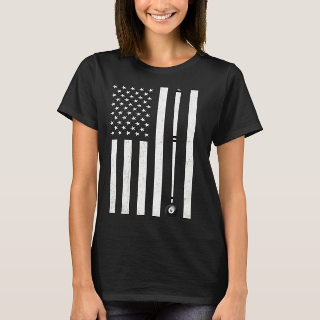 Funny Billiard Pool Player Table Game T-Shirt (Vorderseite)