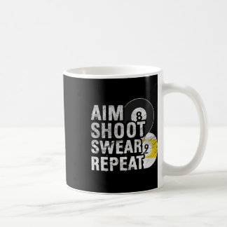 Funny Billiards Aim Shoot Swear Kaffeetasse
