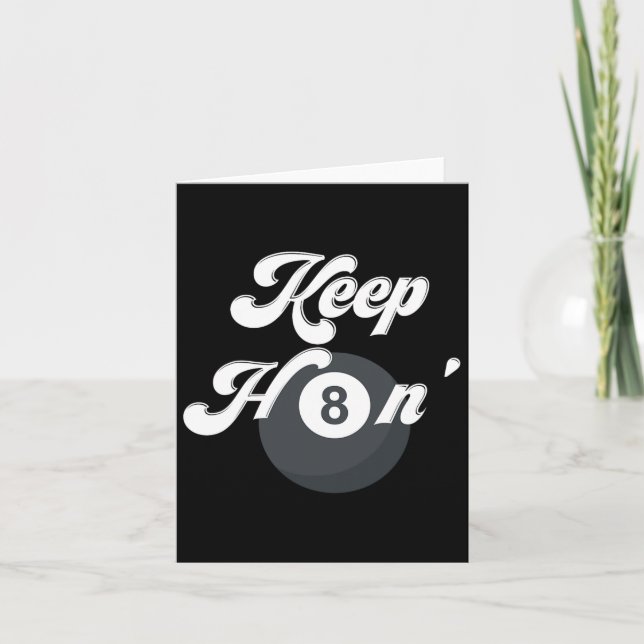 Funny Billiards Behalten Hating 8 Ll Pool Player S Karte (Vorderseite)