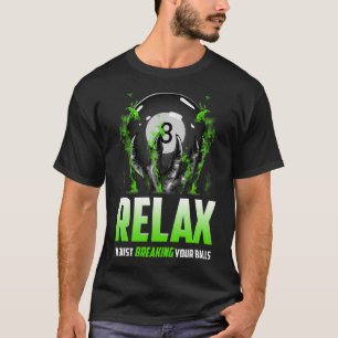 Funny Billiards Design 8 Ll Snooker Pool Cue Stick T-Shirt