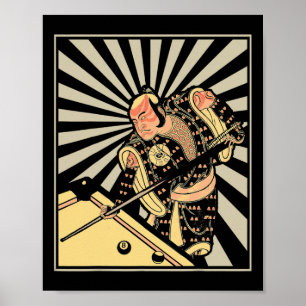 Funny Billiards Geschenk für 8-ll Pool-Spieler Sam Poster