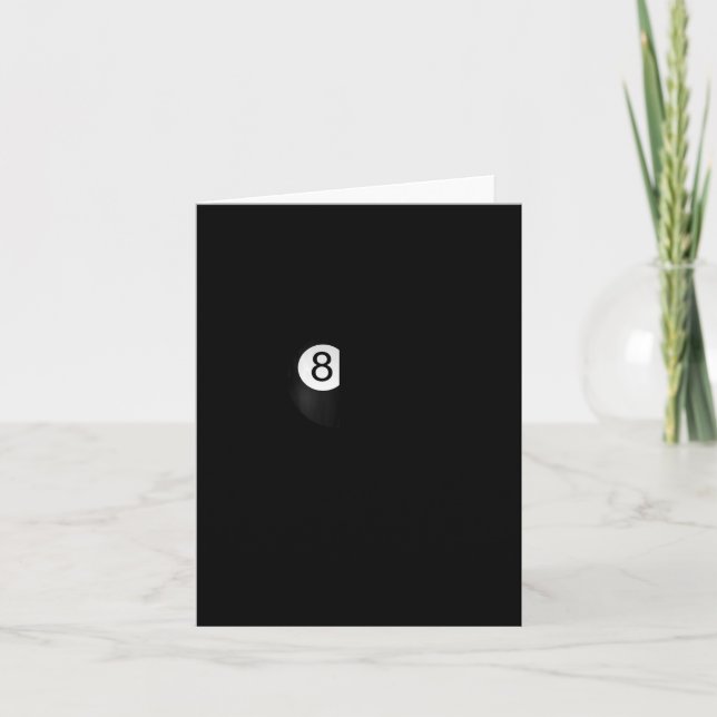 Funny Billiards Langärmeln für 8-ll Pool Player Karte (Vorderseite)