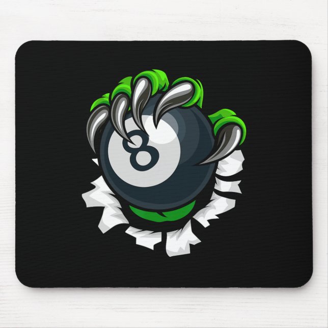 Funny Billiards Nails Art Billiard Spielen Pool P Mousepad (Vorne)