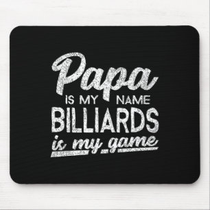 Funny Billiards Papa Gift Mousepad