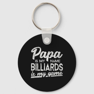 Funny Billiards Papa Gift Schlüsselanhänger