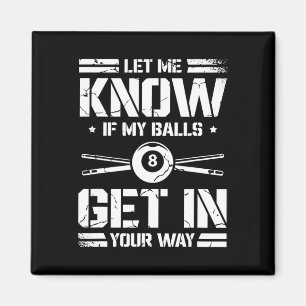 Funny Billiards Player Snooker Billiard Pool Playa Magnet