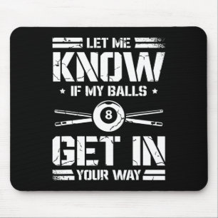 Funny Billiards Player Snooker Billiard Pool Playa Mousepad