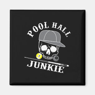 Funny Billiards Pool Hall Junkie für Pool-Spieler Magnet