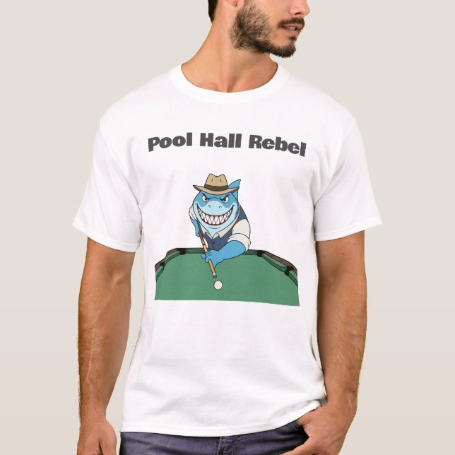 Funny Billiards Pool Hall Rebel Masculine Men's T-Shirt (Vorderseite)
