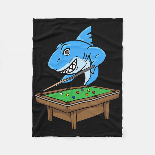 Funny Billiards Pool Shark Hall Snooker Joke Billi Fleecedecke (Vorderseite)
