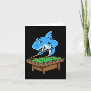 Funny Billiards Pool Shark Hall Snooker Joke Billi Karte