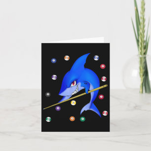 Funny Billiards Pool Shark Male Karte