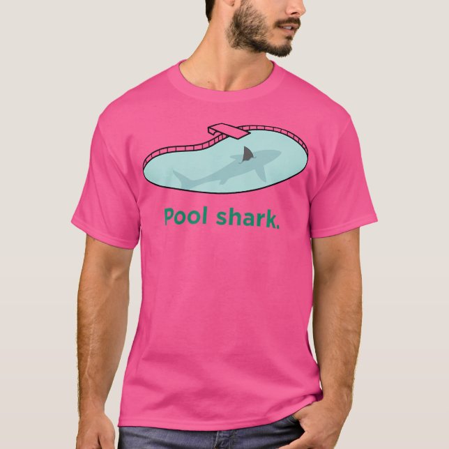 Funny Billiards Pool Shark T-Shirt (Vorderseite)
