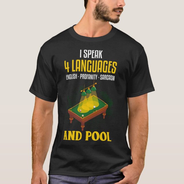 Funny Billiards Shirt Joke Sarcastic Billard Pool (Vorderseite)