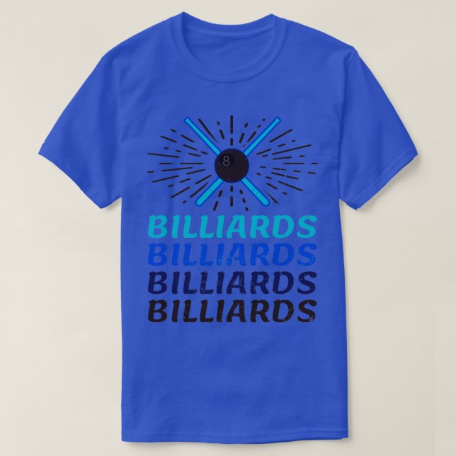 Funny Billiards Shirt Vintag Retro-GeschenkTShirt (Design vorne)