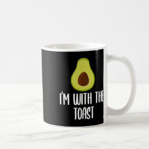 Funny bin ich mit den Toast Avocado Halloween Paar Kaffeetasse