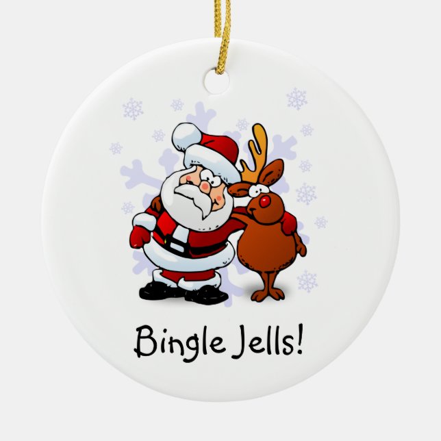 Funny Bingle Jells Noël Ornement de Noël (Devant)