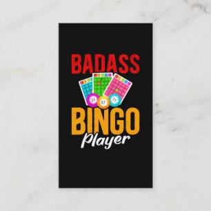 Funny Bingo Balls Sarcastic Bingo Player Visitenkarte