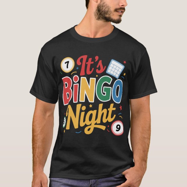Funny Bingo Lover Design – Bingo Player Gift T-Shirt (Vorderseite)