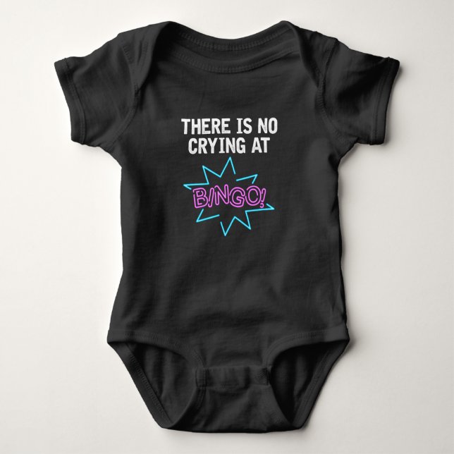Funny Bingo Lover Sprichwort Gambler und Gamer Baby Strampler (Vorderseite)