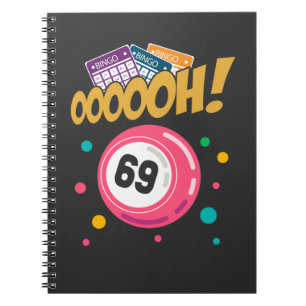 Funny Bingo Player 69 Joke Notizblock