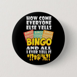 Funny Bingo Player Gift Button