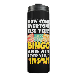 Funny Bingo Player Gift Thermosbecher