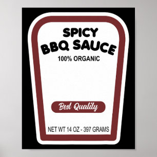Funny Bio Grillen Sauce Halloween Easy Group Costu Poster