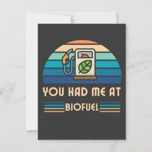 Funny Biofuel Postkarte