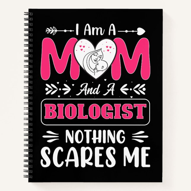 Funny Biologist Mama, Biologe Mama Funny Notizbuch (Vorderseite)