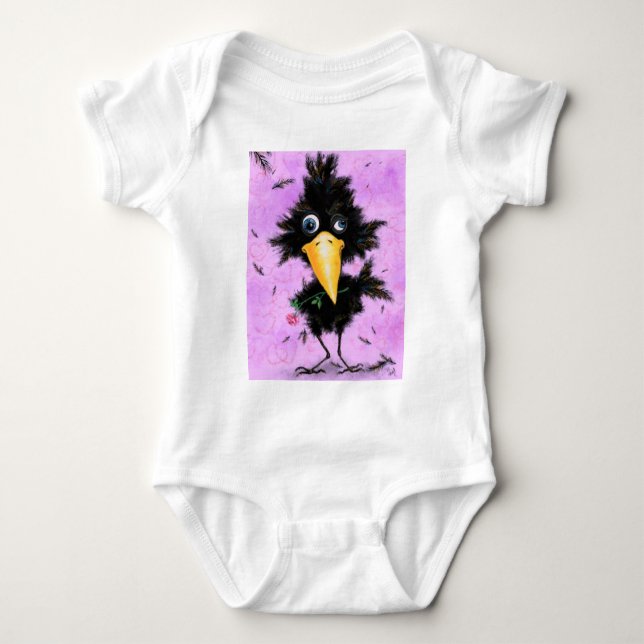 Funny Bird Baby Bodysuit Strampler (Vorderseite)