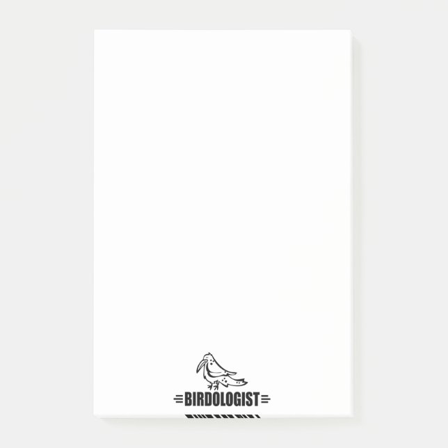 Funny Bird Lover Post-it Klebezettel (Vorderseite)