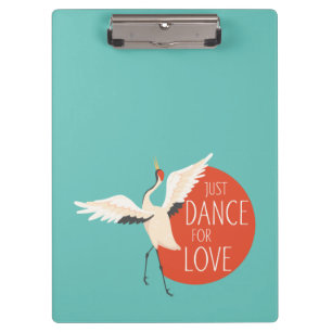Funny Bird Message - Just Dance for Liebe 1 Klemmbrett