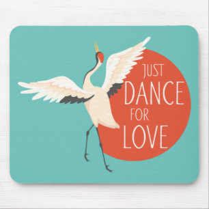 Funny Bird Message - Just Dance for Liebe 1 Mousepad
