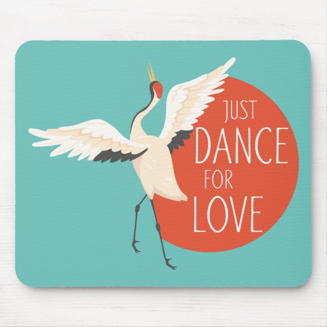 Funny Bird Message - Just Dance for Liebe 1 Mousepad (Vorne)