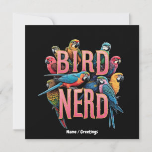 Funny Bird Nerd Design für Vogelbeobachter und Lov Einladung