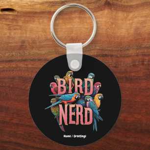 Funny Bird Nerd Design für Vogelbeobachter und Lov Schlüsselanhänger