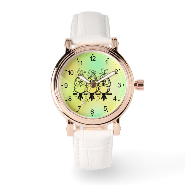 Funny Birds Cartoon-56456 Armbanduhr (Vorderseite)