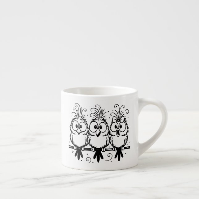 Funny Birds Cartoon-56456 Espressotasse (Rechts)