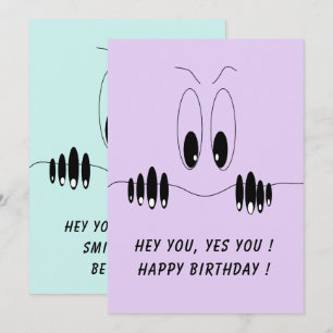 Funny Birthady Card Funny Neugierde Augen Ihren Te