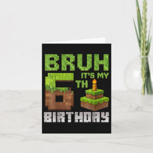 Funny Birthday Boy Kid Bruh sein 6. Geburtstag Pi Karte