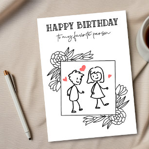 Funny Birthday Boyfriend zu meiner Lieblingsperson Karte