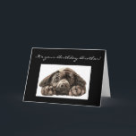 Funny Birthday Brother, Labrador Retriever Karte<br><div class="desc">Funny Birthday Bruder,  Sad Dog,  Original Aquarellfarben Labrador Retriever, </div>