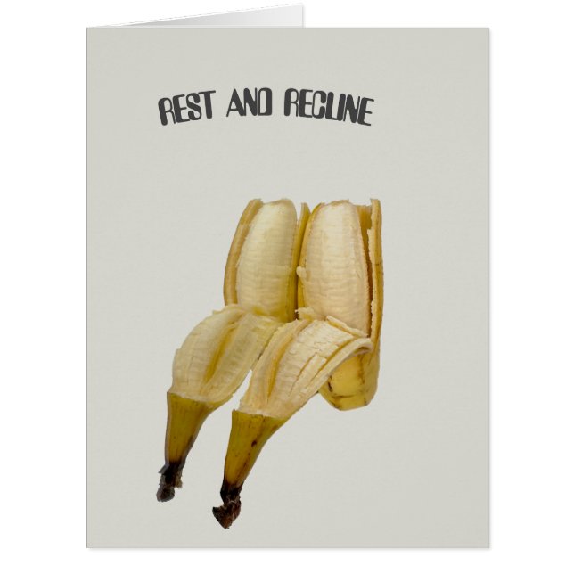 FUNNY BIRTHDAY CARD BANANA GREETING humorvoll (Vorderseite)