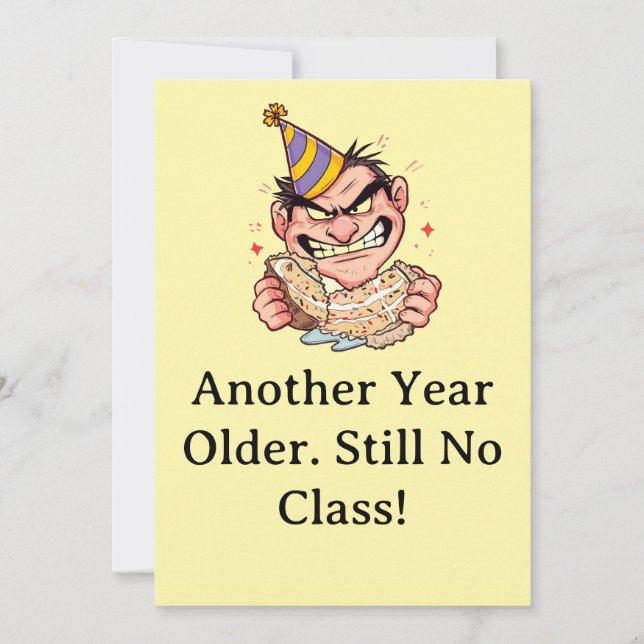 Funny Birthday Card Einladung (Vorderseite)