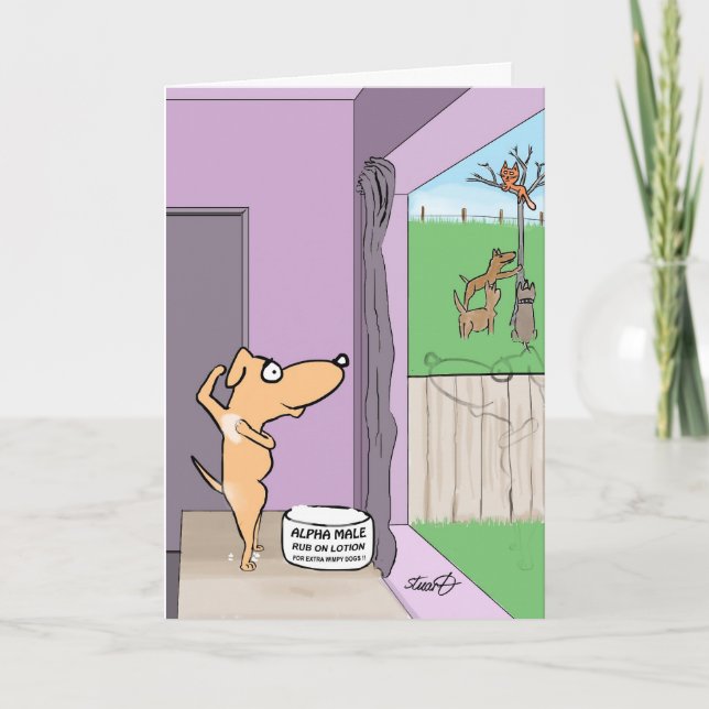Funny Birthday Card for dog lovers Karte (Vorderseite)