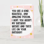 Funny Birthday Card for Friends Karte<br><div class="desc">Wünschen Sie sich eine tolle Geburtstagskarte.</div>