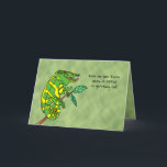 Funny Birthday Card für Old Man Lizard Joke Custom Karte<br><div class="desc">Diese lustige Grußkarte hat ein Chamäleon, das frage, wie man weiß, wann eine Eidechse auf dem Cover alt ist. Im Inneren gibt es einen reptilen Pun über das Altern und einige ältere.. Probleme. —Das ist perfekt für einen alten Mann, Ehemann, Freund oder guten Freund. Ideal für einen Reptil-, Eidechsen- oder...</div>
